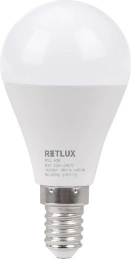 Retlux LED-lamp mini globe E14 8 W 4000 K
