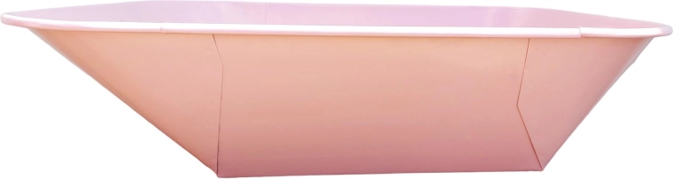 Bak voor kruiwagen 60 l roze met stippen