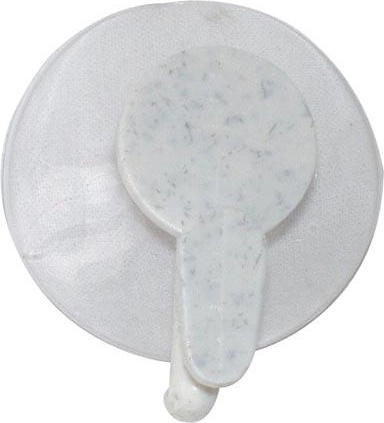 Haak met zuignap – kunststof, mix van kleuren