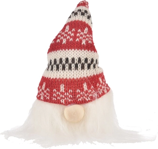 Kerstpluchen kabouter met LED-verlichting 14 cm