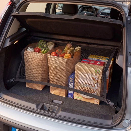 Zwarte netorganizer voor in de auto