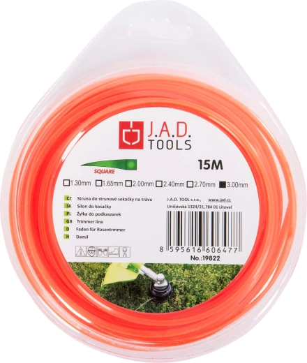 Strunová vierkante maaidraad 1,3 mm – blister 15 m