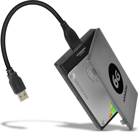Adapter AXAGON SlimPort 6 USB 3.0 naar SATA 6G voor snelle aansluiting van 2,5" SSD/HDD