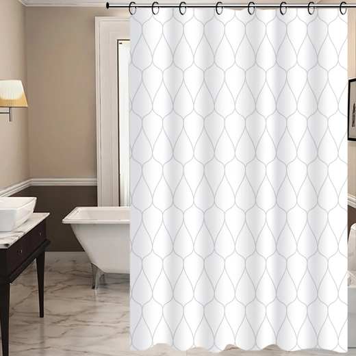 Douchegordijn TORO Easy 178 × 199 cm druppels PEVA