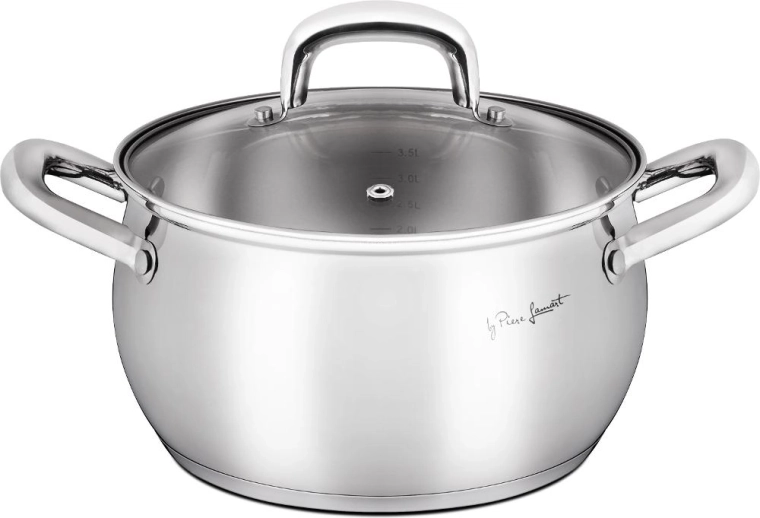Lamart Shape roestvrijstalen kookpan met deksel 4,4 l
