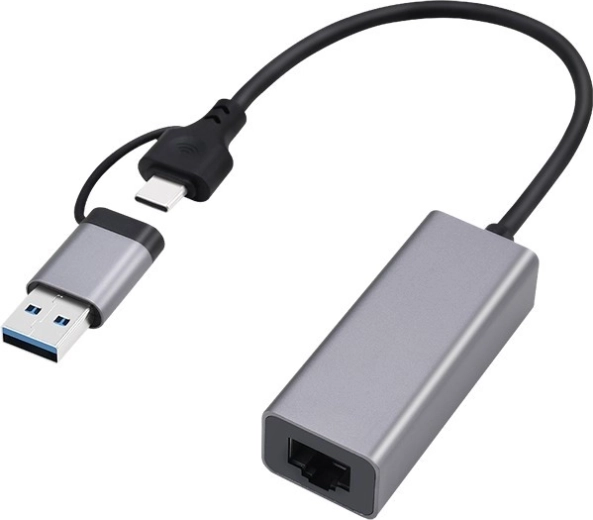 Gigabit netwerkkaart USB 3.1 met USB‑A/USB‑C