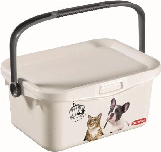Multibox voor honden- en kattenvoer 3 l met deksel CURVER
