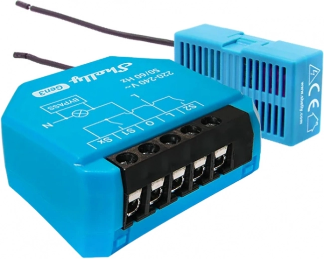 Shelly 1L Gen3 WiFi enkanaals verlichtingsregelaar