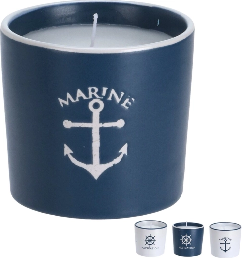 Kaars in keramische pot SEA groot
