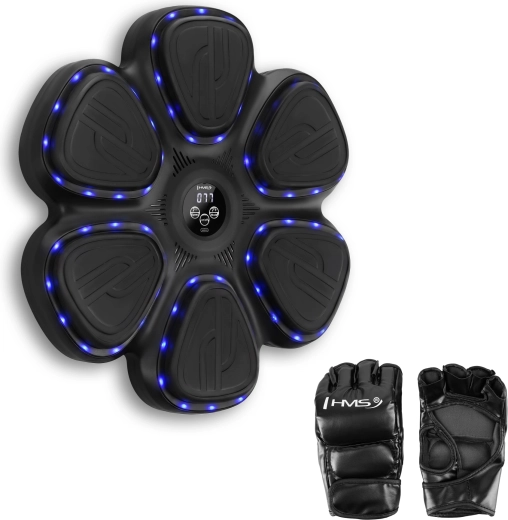 HMS elektronische bokstarget met LED en Bluetooth inclusief handschoenen