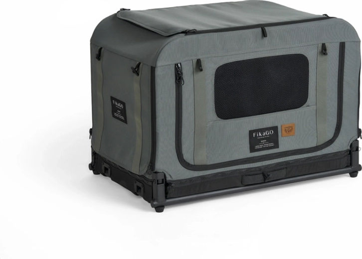 Fikago opvouwbare kennel/transportbox Queen S groen