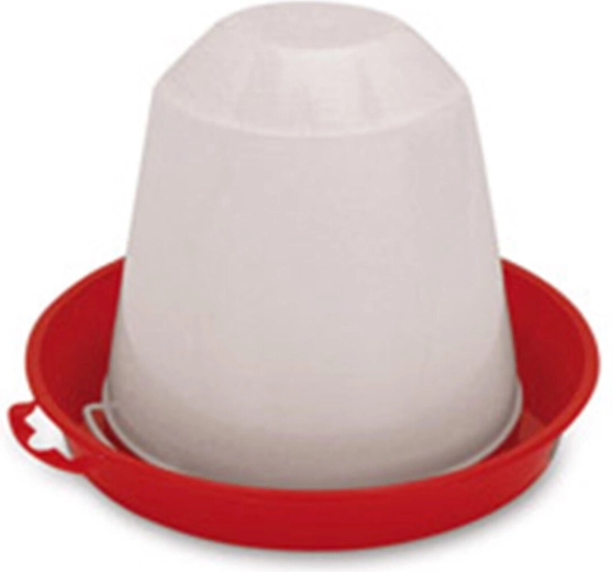 Hoedvormige drinkbak voor pluimvee 1,5 l van voedselveilig kunststof