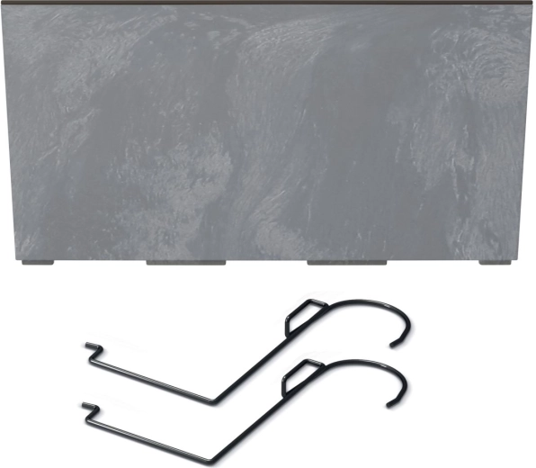 Balkonbak Urbi Case Beton Effect W marengo met haken en inzet