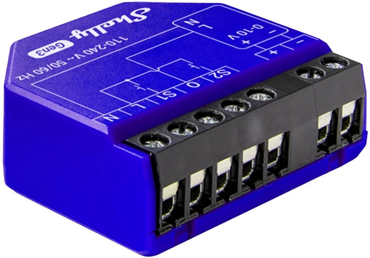 Shelly Pro Dimmer 0/1-10V PM lichtregelaar