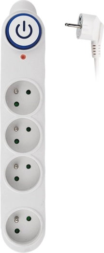 Solight overspanningsbeveiliging met 4 stopcontacten 150 J, 3 m, wit