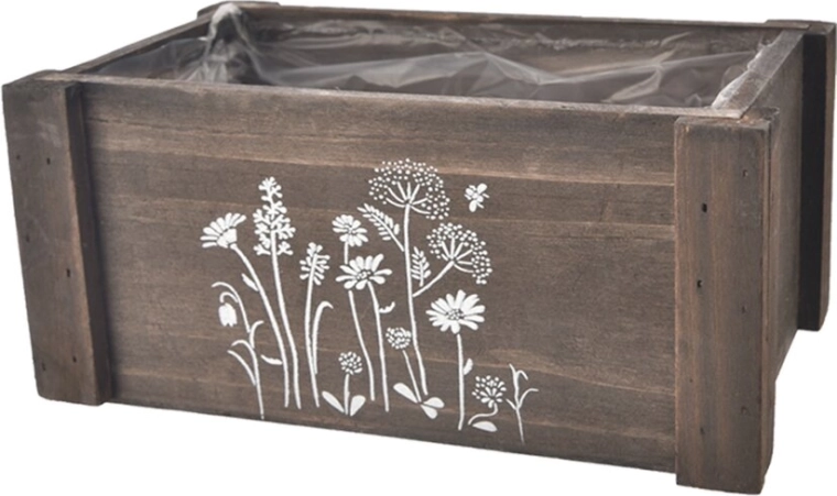 Houten kist MEADOW bruin groot