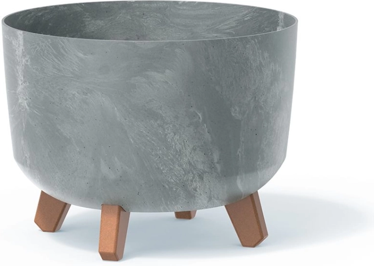 Bloempot met betoneffect 29 cm grijs GRACIA