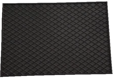 Rubberen deurmat 40 × 50 cm – groot, zwart