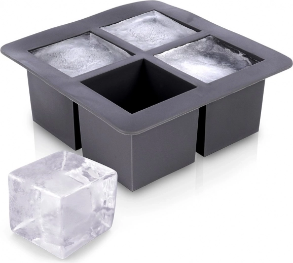 Siliconen vorm voor XXL ijsblokjes 15,5 × 15,5 × 6 cm