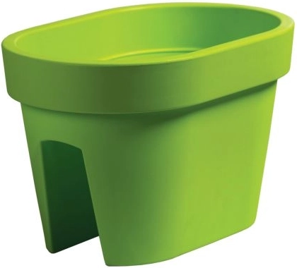 Lofly Railing balkonbloempot limoen 12,3 l