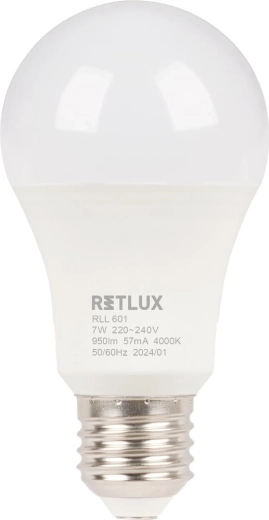 Retlux LED-lamp A60 E27 7 W koudwit