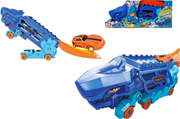 Dino-racebaan met autolanceerder