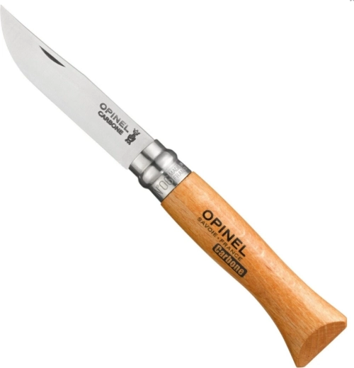 Opinel N°06 zakmes met koolstofstalen lemmet 7,2 cm, beukenhout