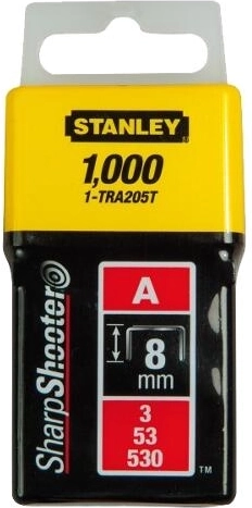 Nietjes 8 mm type A STANLEY (1000 stuks)