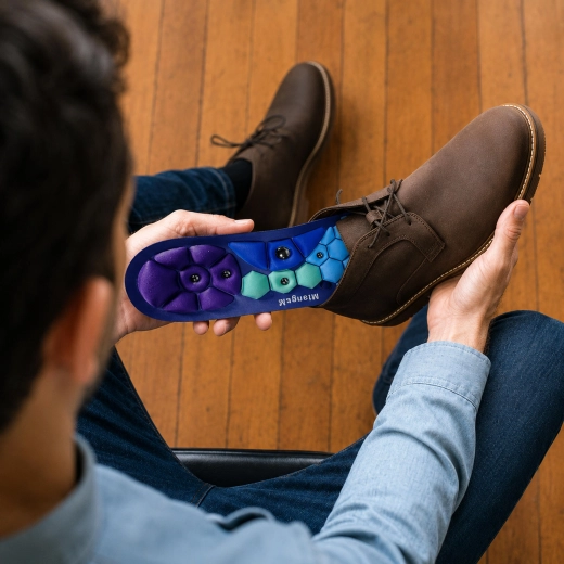 Magnetische massage-inlegzolen voor schoenen met acupressuur, maat M (40–43) - 1 stuk