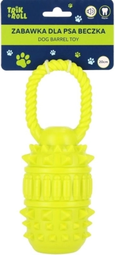 Hondenspeeltje Barrel met handvat
