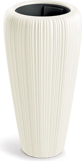 Bloempot Orobo 39,5 cm, witte chocolade - 1 stuk