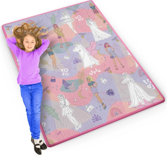 Oprolbare foam kleurplaat-speelmat 120 × 92 × 0,3 cm RICOKIDS Fashion