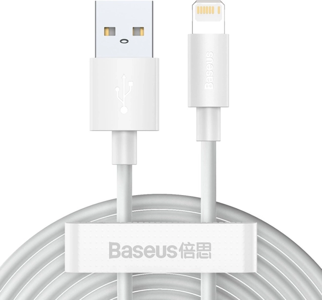 Set van USB naar Lightning Baseus Simple Wisdom datakabels