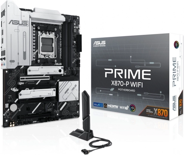 Asus Prime X870-P WiFi – moederbord AM5 met DDR5, HDMI en USB‑C