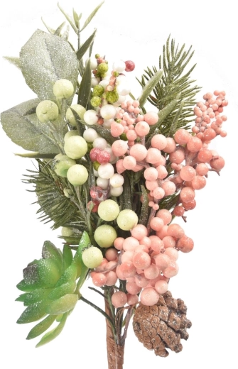 Decoratieve kersttak van kunststof 40 cm