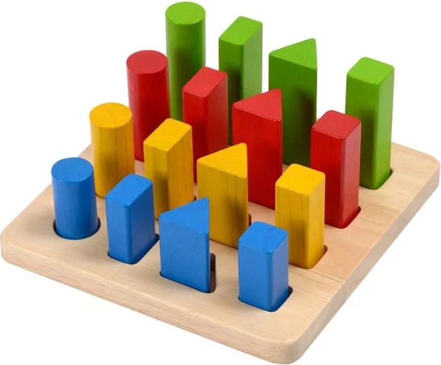 PlanToys vormen en maten sorteren
