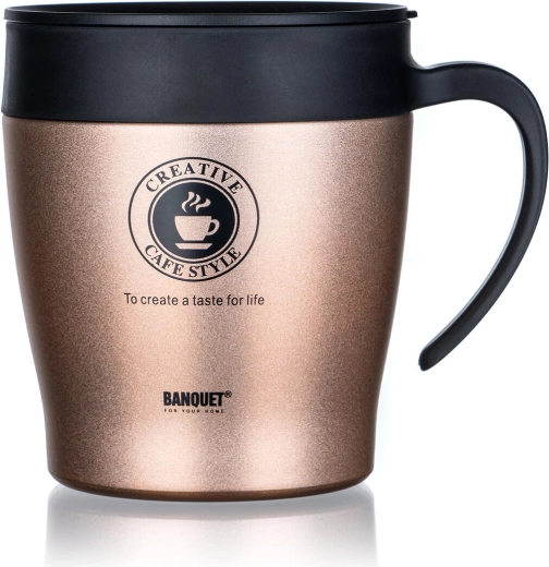 Thermobeker TAZZA 330 ml bruin metallic