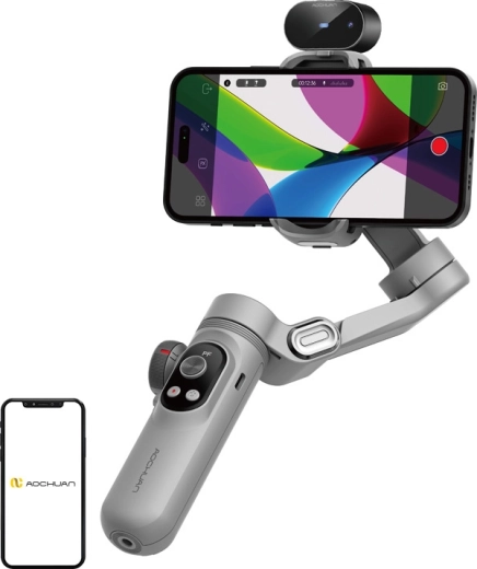 Aochuan Smart X Pro stabilisator voor smartphone met AI-sensor grijs