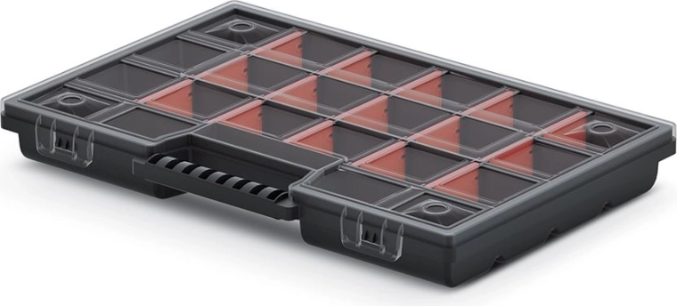 Kunststof organizer met verstelbare vakken 290 × 195 × 35 mm NOR