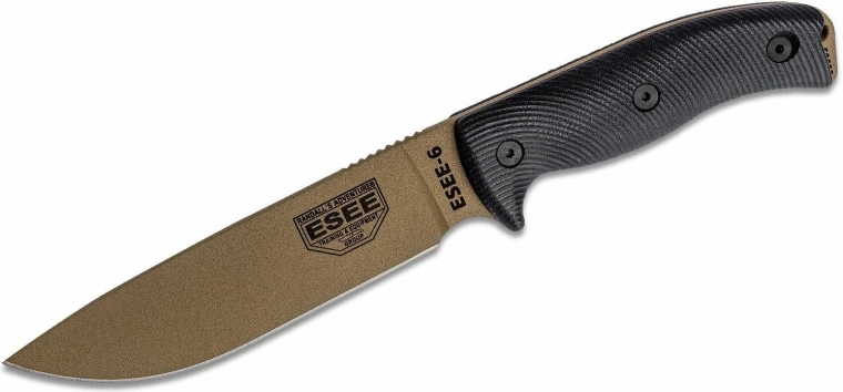 ESEE Model 6 vast mes 16,5 cm, G10 handgreep, schede