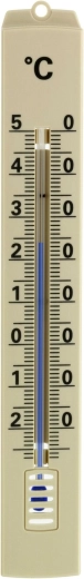 TFA analoge thermometer voor binnen/buiten, bruin plastic