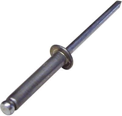 Trekpop 4 × 6 mm aluminium/staal (100 stuks)