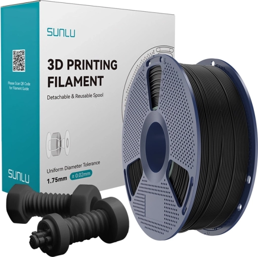 Snelheidsfilament ABS Sunlu – zwart