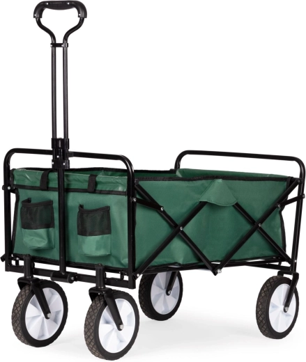 Opvouwbare grote tuin- en strand-transportkar groen - 1 stuk
