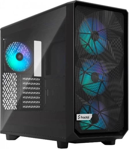Fractal Meshify 2 RGB Black TG Lite – pc-behuizing met mesh-front en gehard glas