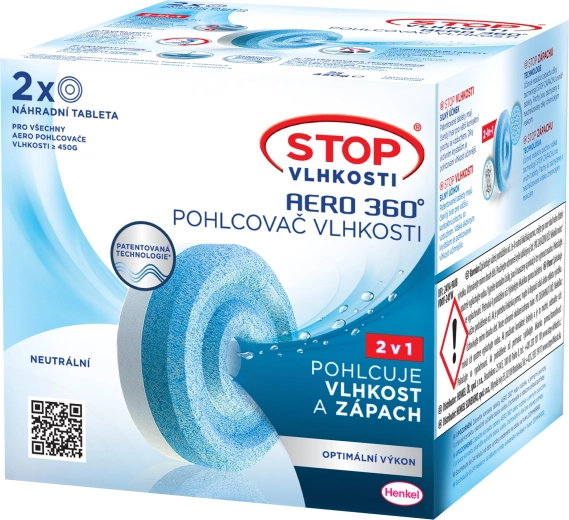 Ceresit Stop Vocht Aero 360° navultabletten 2×450 g, neutrale geur