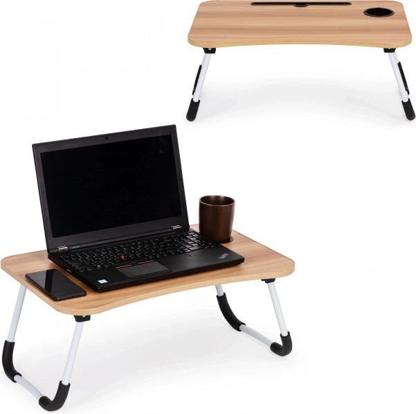 Stabiele laptoptafel voor in bed - Houten