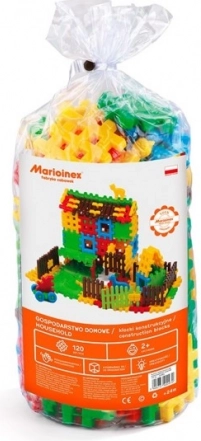 Zak met bouwstenen voor huishoudelijk gebruik