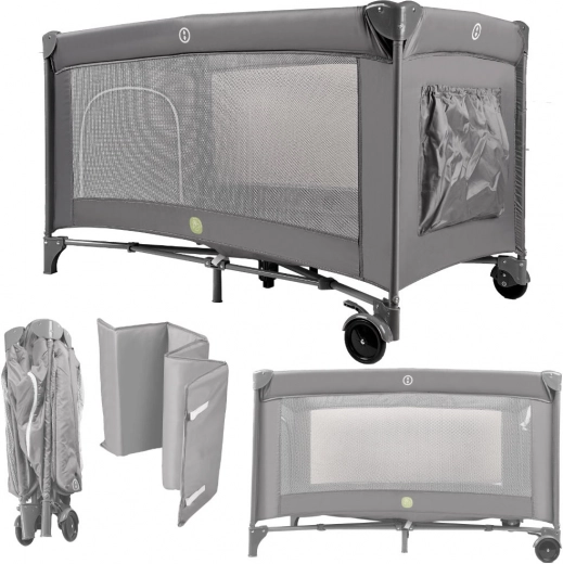 Reiswieg voor kinderen 60 × 120 cm met opvouwbaar frame en matras