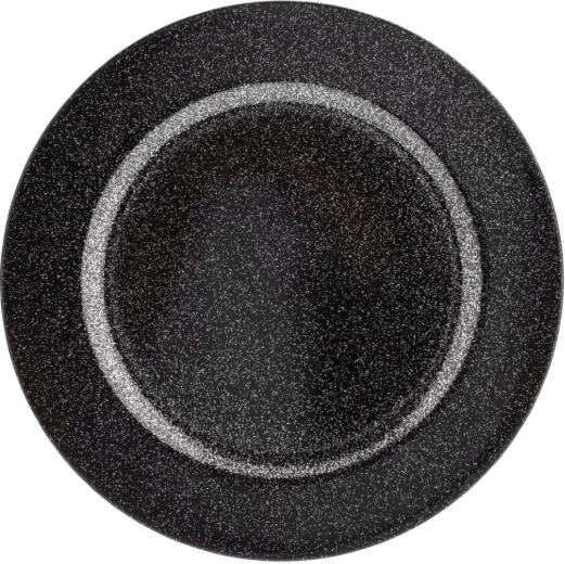 Zwarte glitter placemat 33 cm